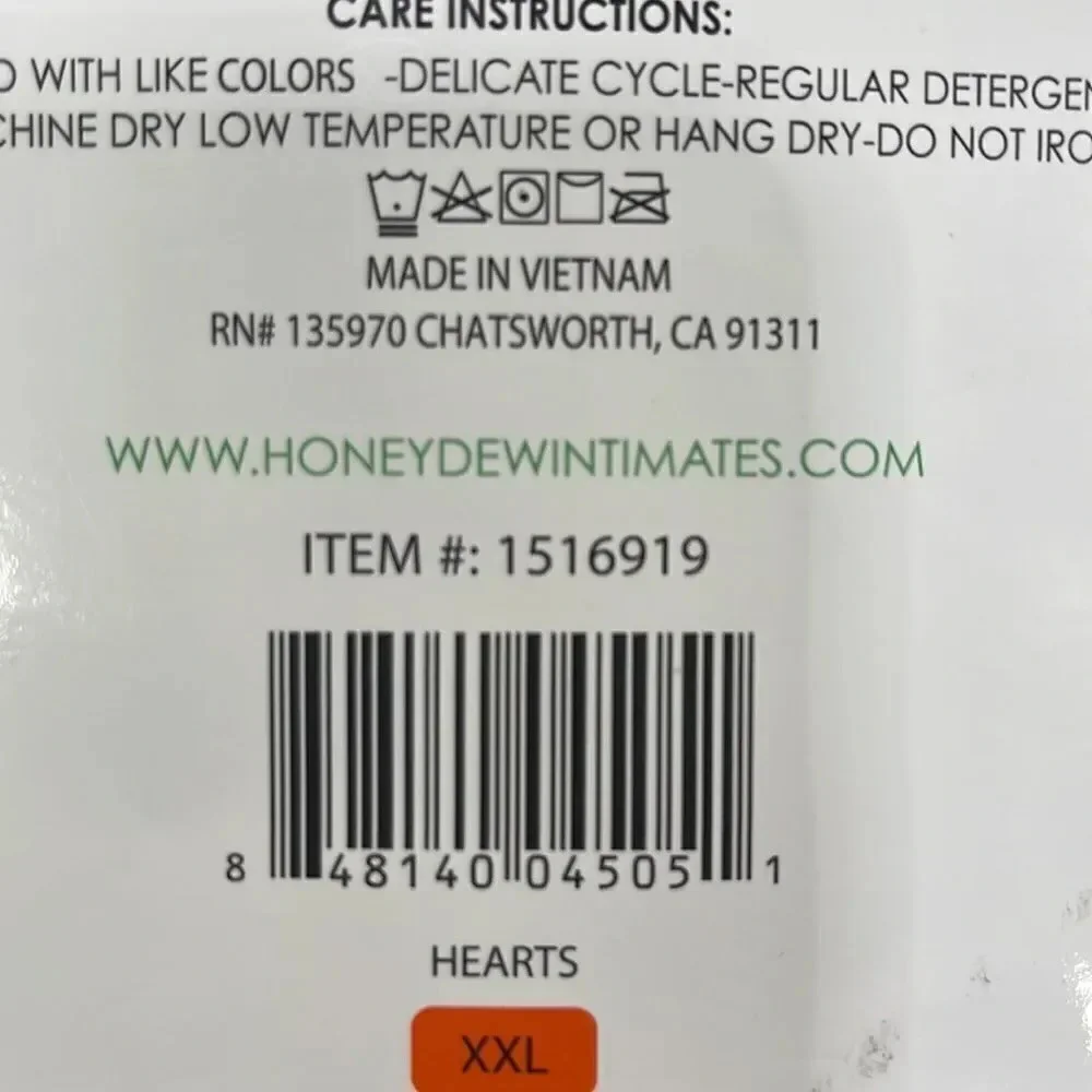 Honeydew Women’s Lounge 2-Piece Gray with Pink Hearts PJs Size Medium